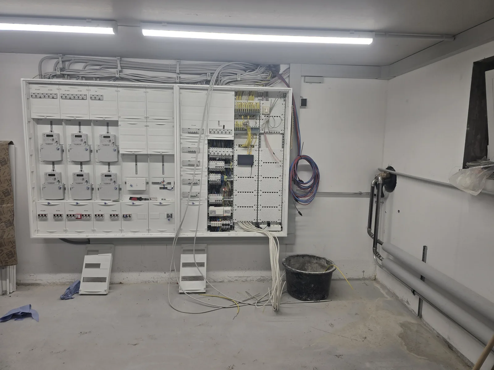 Vorher: Elektroanlage vor dem Neuaufbau